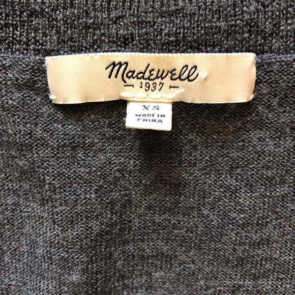 Madewell Wool First Draft Varsity Stripe Sweater - Picture 4 of 5